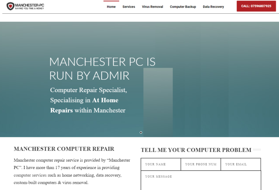 Manchester PC Old Website